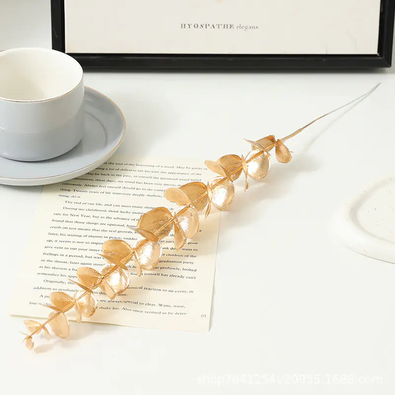 10pcs Artificial Eucalyptus Leaves for Home Decor